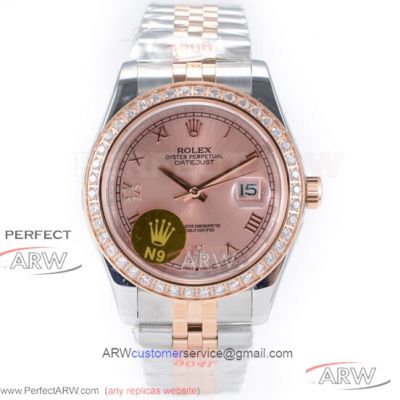 N9 Factory 904L Rolex Datejust II 41mm Jubilee Watch - Pink Dial ETA 2836 Automatic